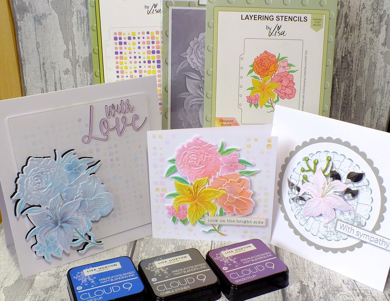 Lisa Horton --That Craft Place Lisa Horton Crafts Lily Bloom 5x7 3D Embossing Folder & Die